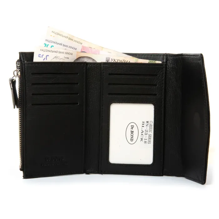Гаманець Classic Жіноча шкіра DR. BOND WN-23-18 black