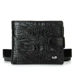 Кошелек Classic Мужской croco кожа DR. BOND M2CR2 black