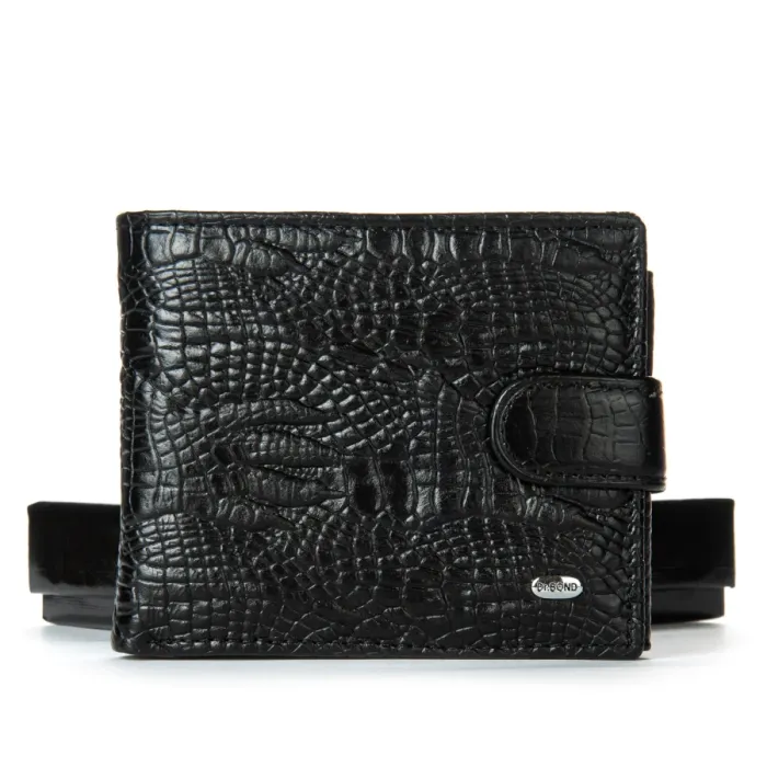 Кошелек Classic Мужской croco кожа DR. BOND M2CR2 black