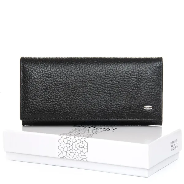 Кошелек BR Женский кожа DR. BOND W1-V-4 black-red
