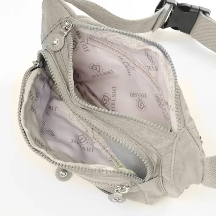 Сумка Женская Текстиль на пояс полиамид Jielshi ZT-002 beige