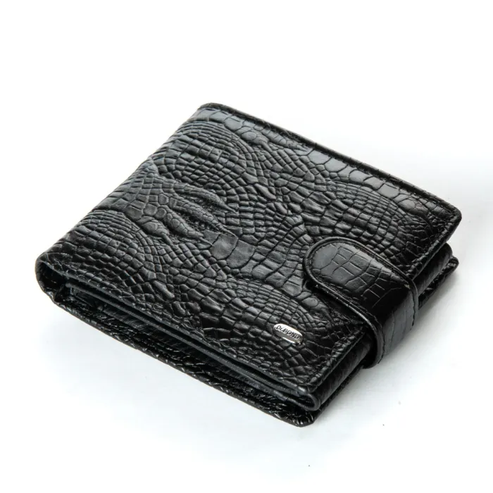 Кошелек Classic Мужской croco кожа DR. BOND M2CR2 black