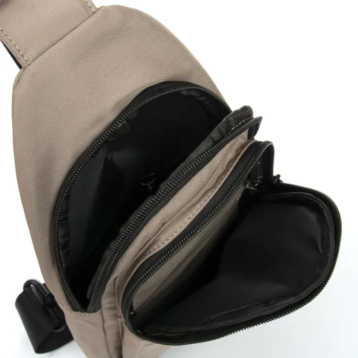 Сумка Мужская На Плечо нейлон Lanpad A4159 khaki бол