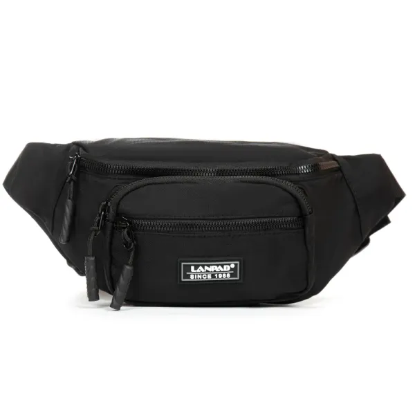 Сумка Мужская На пояс нейлон Lanpad 83043 black