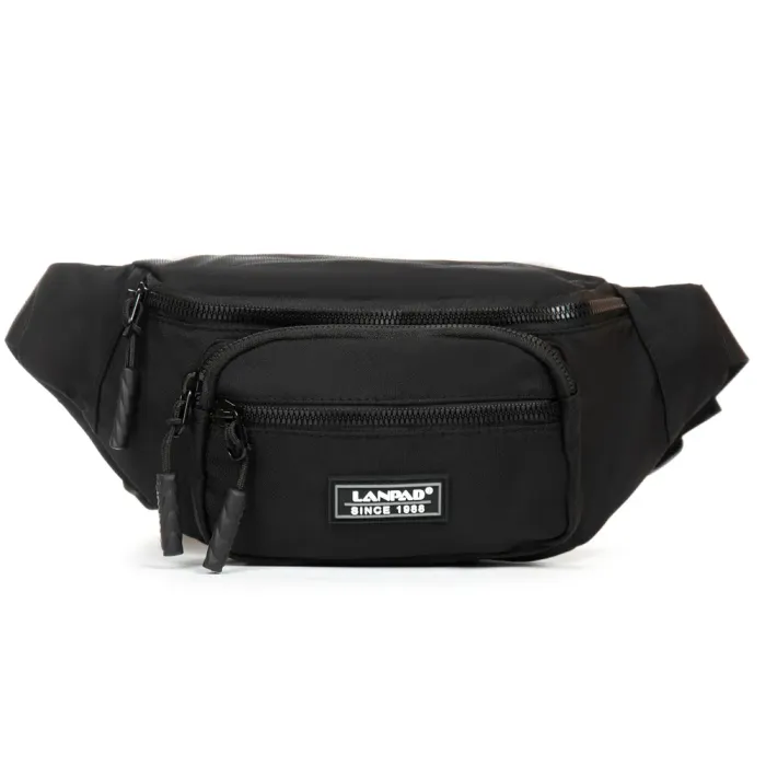 Сумка Мужская На пояс нейлон Lanpad 83043 black