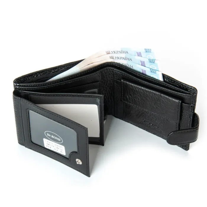 Кошелек Classic Мужской croco кожа DR. BOND M2CR2 black
