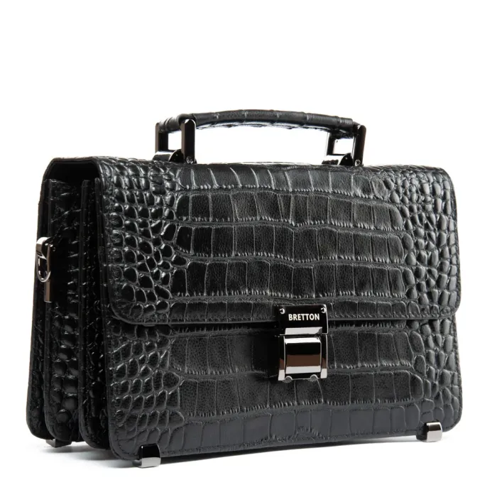 Сумка Мужская Барсетка кожа BRETTON 5271-Q5 black