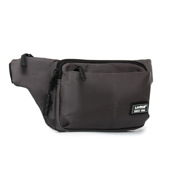 Сумка Мужская На пояс нейлон Lanpad 35008 gray