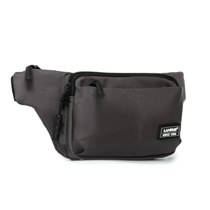 Сумка Мужская На пояс нейлон Lanpad 35008 gray