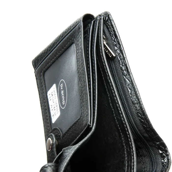 Кошелек Classic Мужской croco кожа DR. BOND M2CR2 black