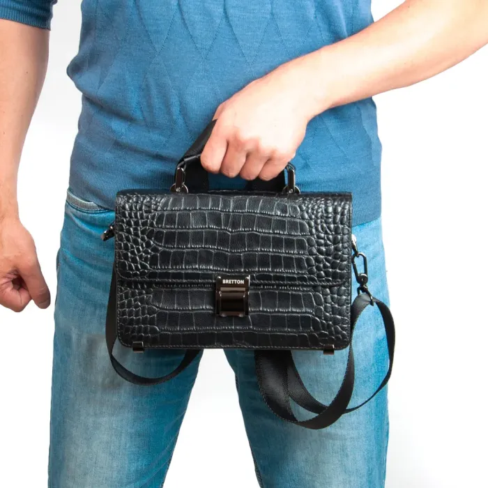 Сумка Мужская Барсетка кожа BRETTON 5271-Q5 black