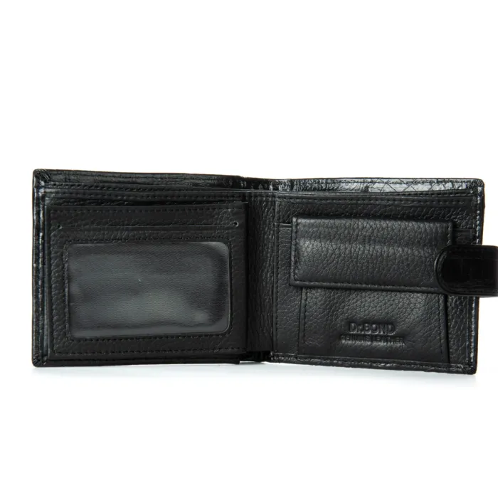 Кошелек Classic Мужской croco кожа DR. BOND M3CR1 black