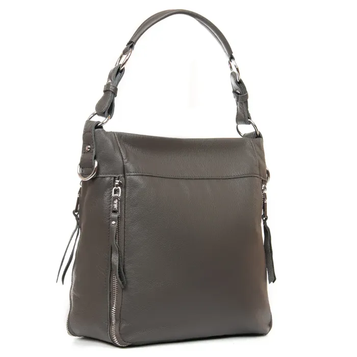Сумка Женская Классическая кожа ALEX RAI 8779-9 grey