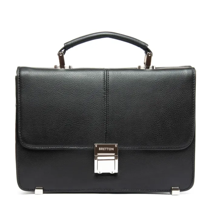Сумка Мужская Барсетка кожа BRETTON 9505-8 black