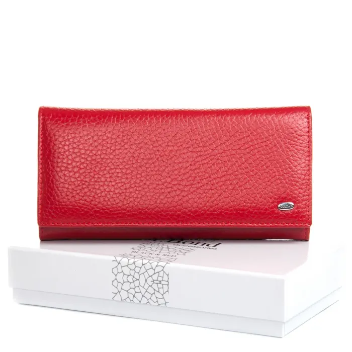 Кошелек BR Женский кожа DR. BOND W501-4 red-black