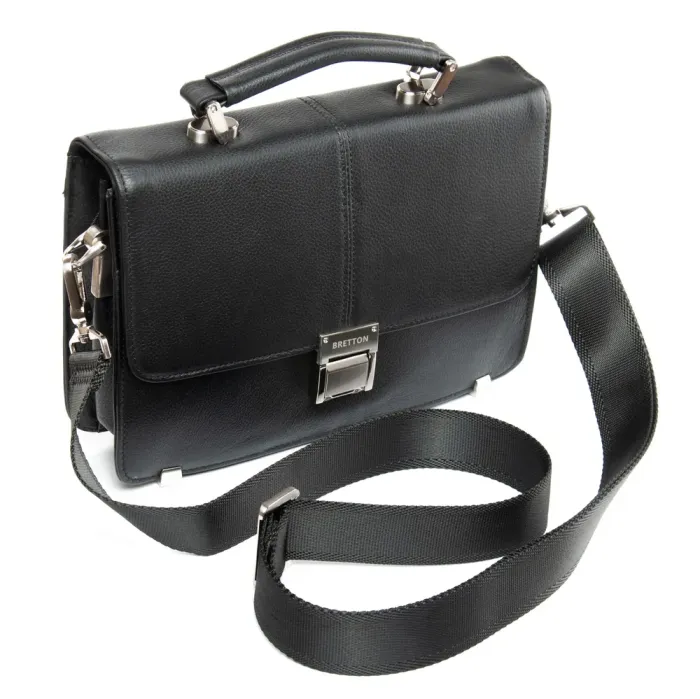 Сумка Мужская Барсетка кожа BRETTON 9505-8 black