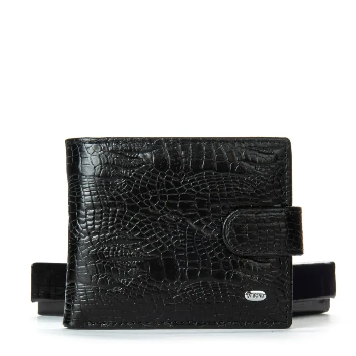 Кошелек Classic Мужской croco кожа DR. BOND M3CR2 black