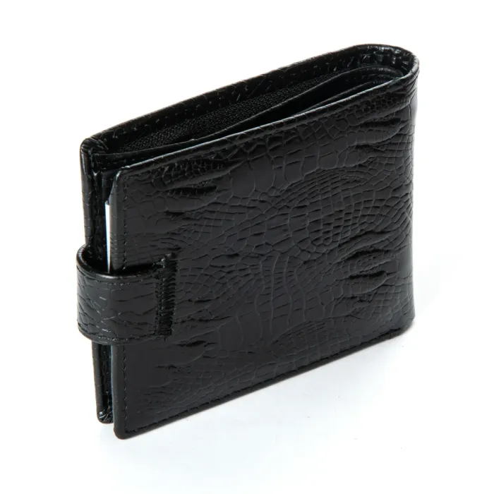 Кошелек Classic Мужской croco кожа DR. BOND M3CR2 black