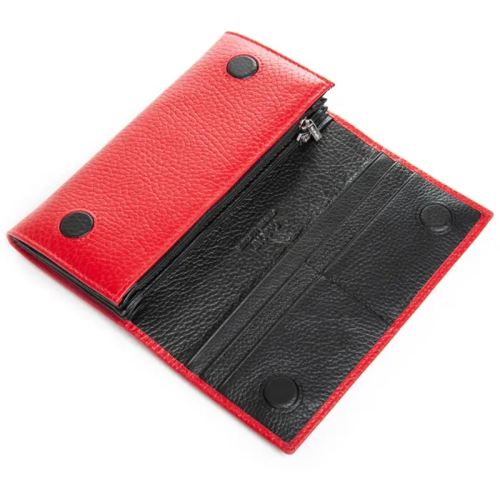 Кошелек BR Женский кожа DR. BOND W501-4 red-black