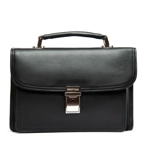 Сумка Мужская Барсетка кожа BRETTON 9377-3 black