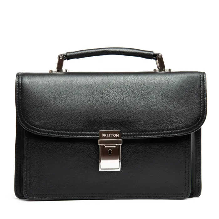 Сумка Мужская Барсетка кожа BRETTON 9377-3 black