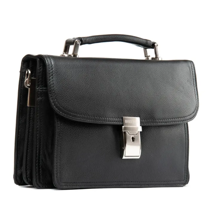 Сумка Мужская Барсетка кожа BRETTON 9377-3 black