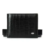 Кошелек Classic Мужской croco кожа DR. BOND MSM-1CR1 black