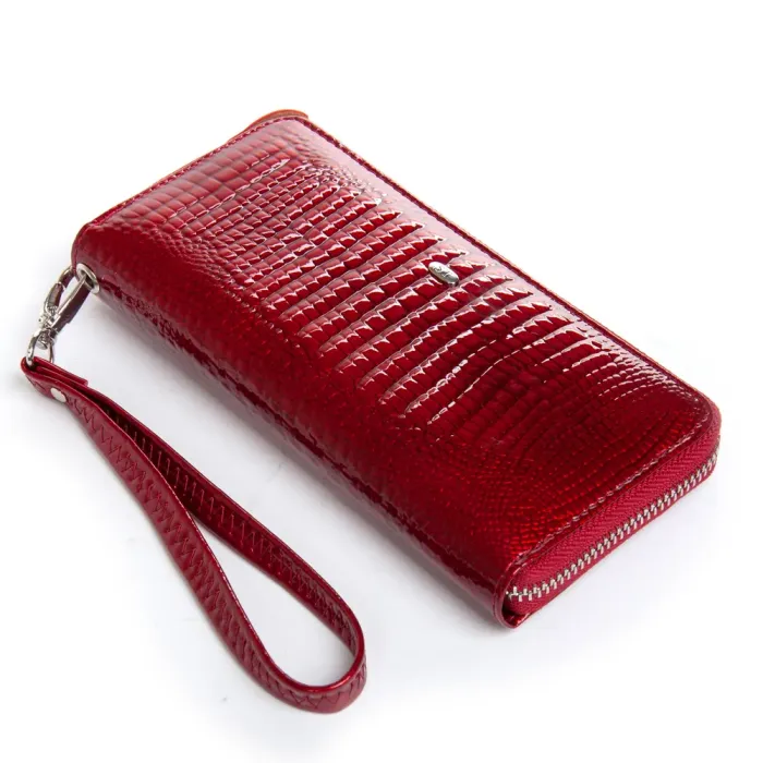 Кошелек LR Женский кожа-лак SERGIO TORRETTI FEW38 red