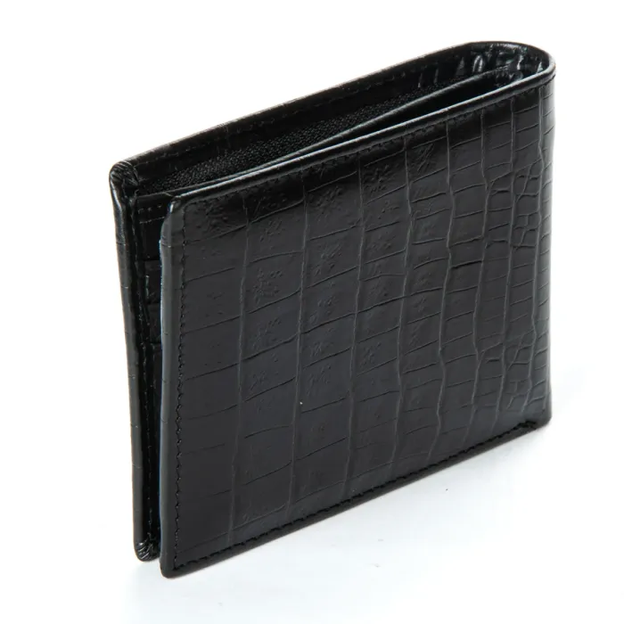 Кошелек Classic Мужской croco кожа DR. BOND MSM-1CR1 black