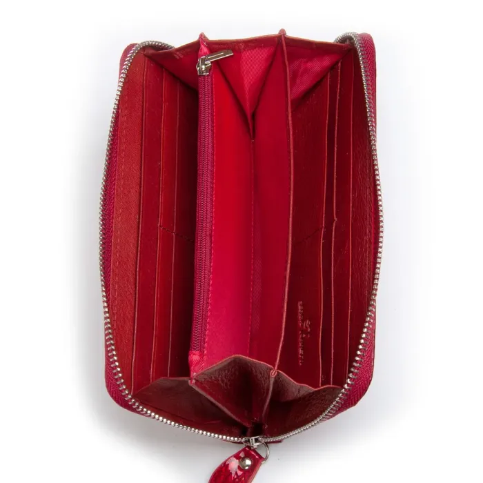 Кошелек LR Женский кожа-лак SERGIO TORRETTI FEW38 red