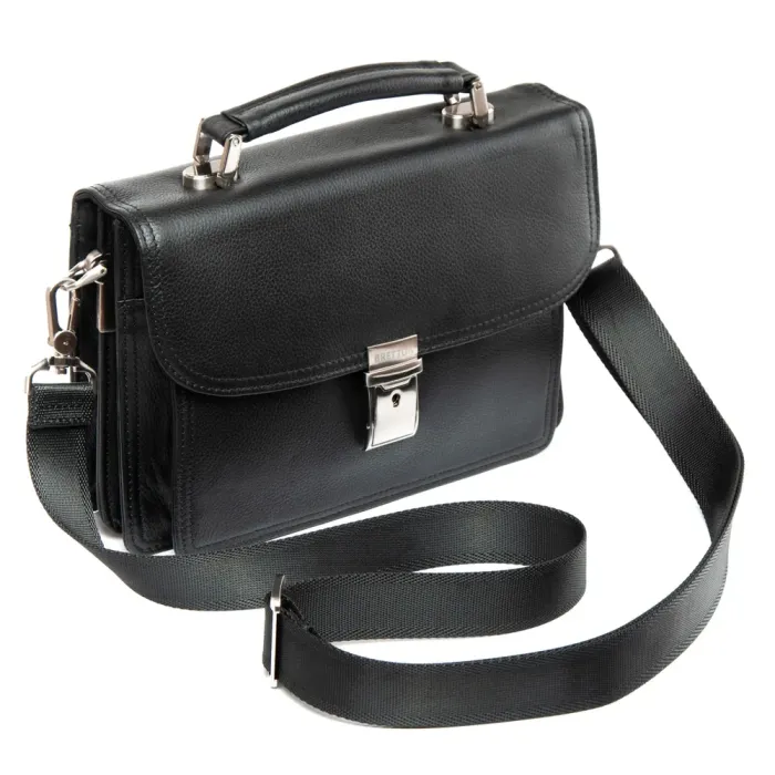 Сумка Мужская Барсетка кожа BRETTON 9377-3 black
