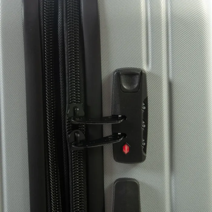 Дорожная Чемодан 2/1 ABS-пластик FASHION 804 silver