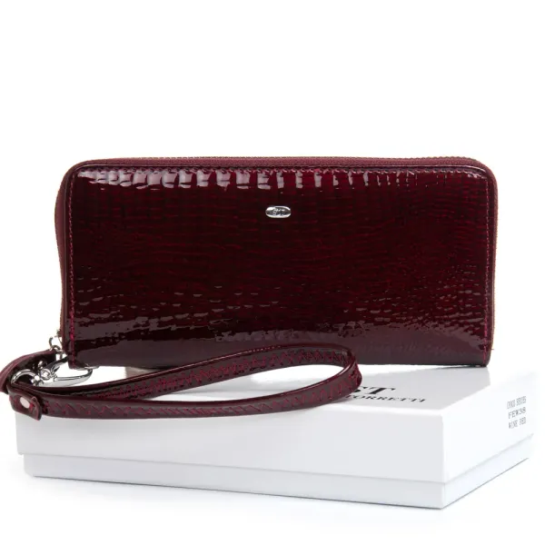 Кошелек LR Женский кожа-лак SERGIO TORRETTI FEW38 wine red
