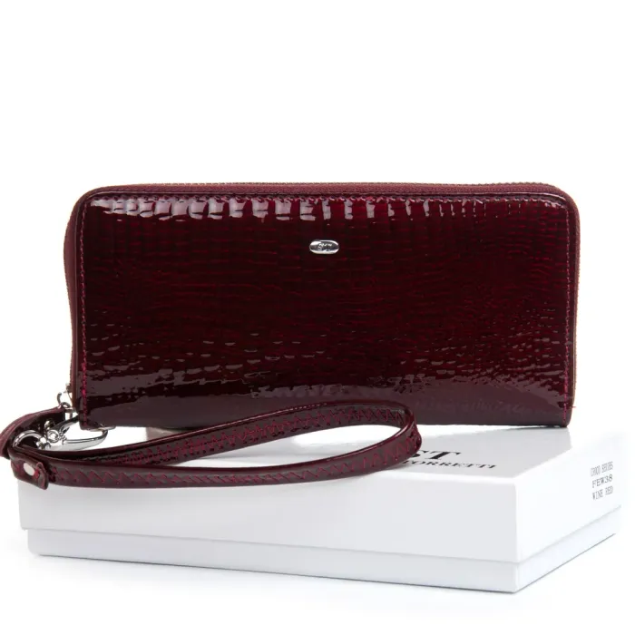 Кошелек LR Женский кожа-лак SERGIO TORRETTI FEW38 wine red