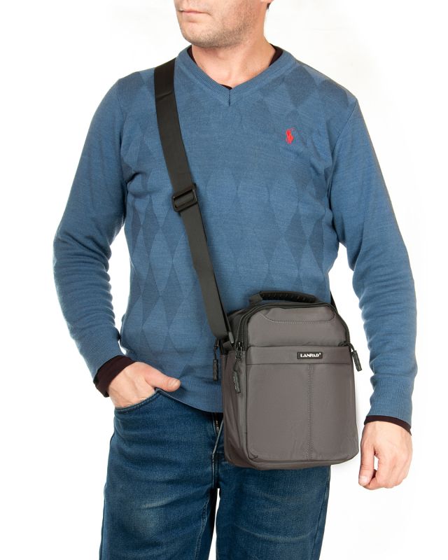 Сумка Мужская Планшет нейлон Lanpad A0935 gray