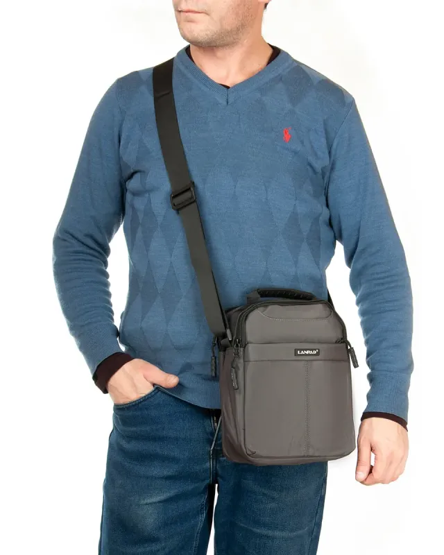 Сумка Мужская Планшет нейлон Lanpad A0935 gray