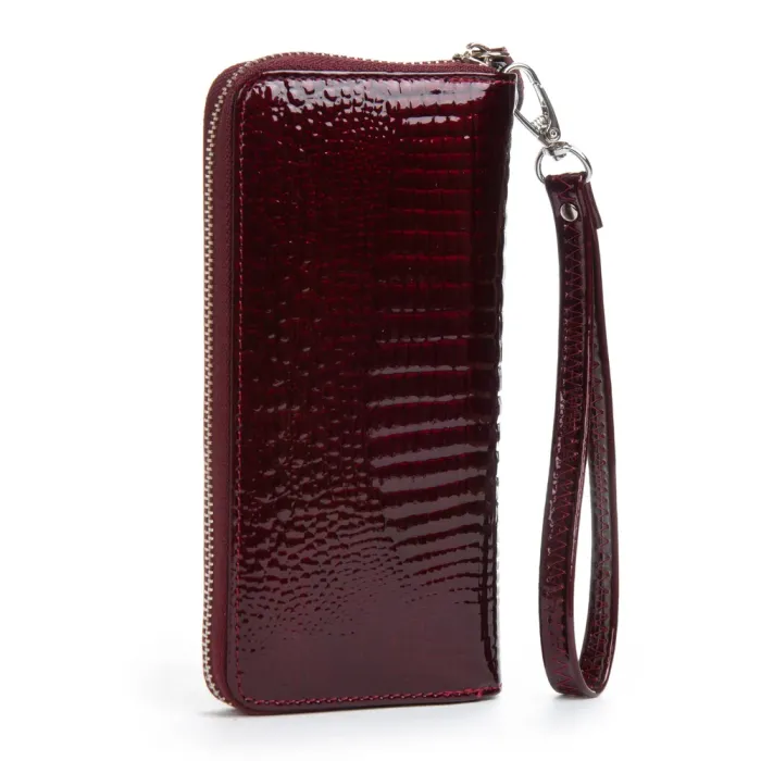 Кошелек LR Женский кожа-лак SERGIO TORRETTI FEW38 wine red