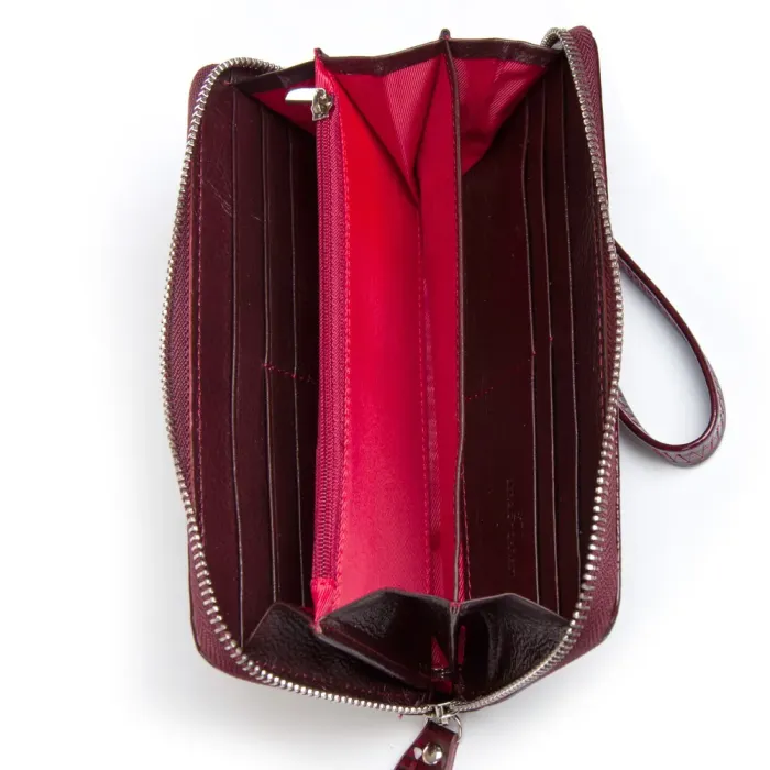 Кошелек LR Женский кожа-лак SERGIO TORRETTI FEW38 wine red