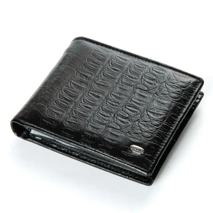 Кошелек Classic Мужской croco кожа DR. BOND MSM-3CR1 black