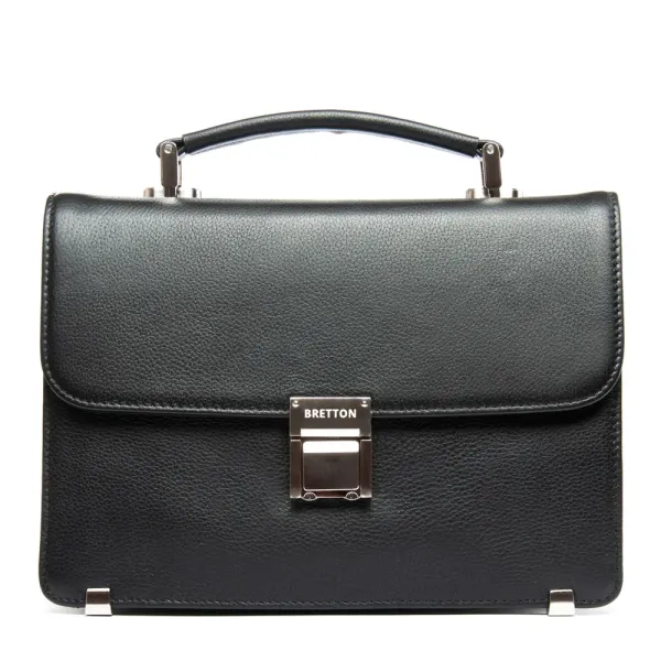 Сумка Мужская Барсетка кожа BRETTON 4006-8 black