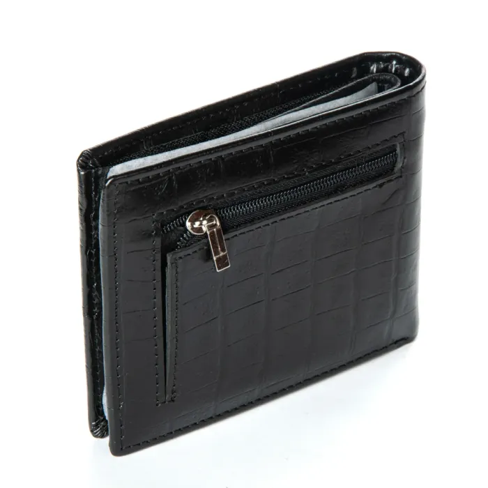 Кошелек Classic Мужской croco кожа DR. BOND MSM-3CR1 black