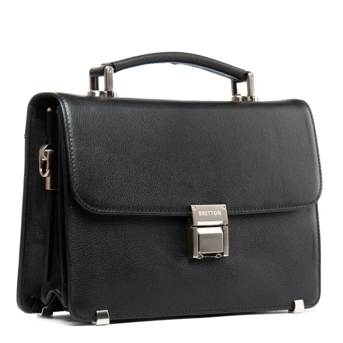 Сумка Мужская Барсетка кожа BRETTON 4006-8 black