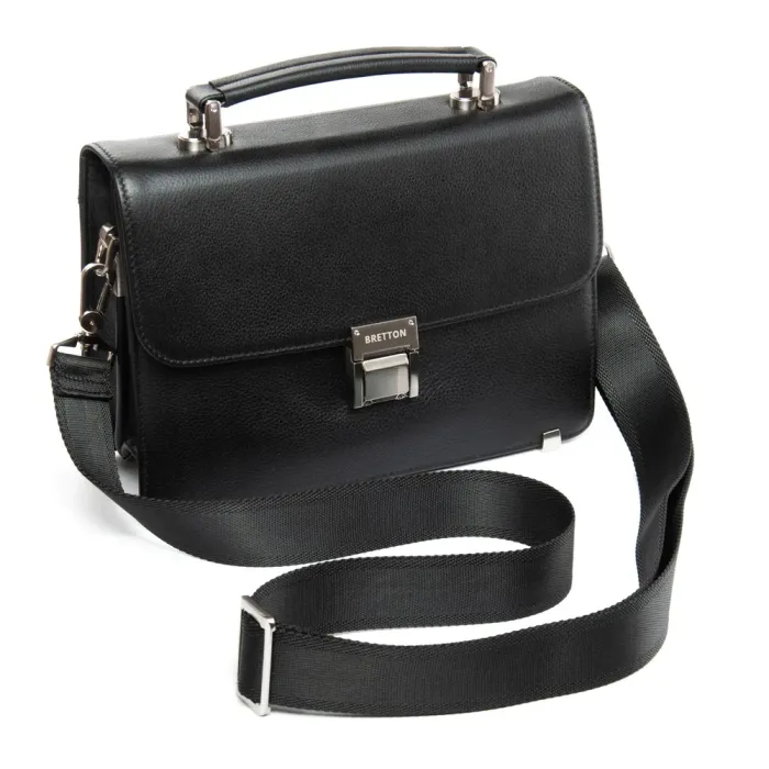 Сумка Мужская Барсетка кожа BRETTON 4006-8 black