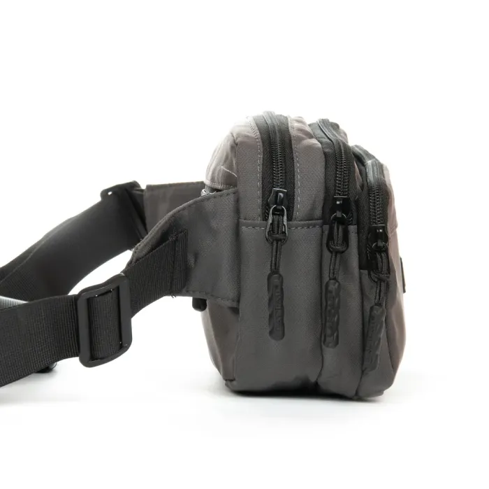 Сумка Мужская На пояс нейлон Lanpad A63749 grey