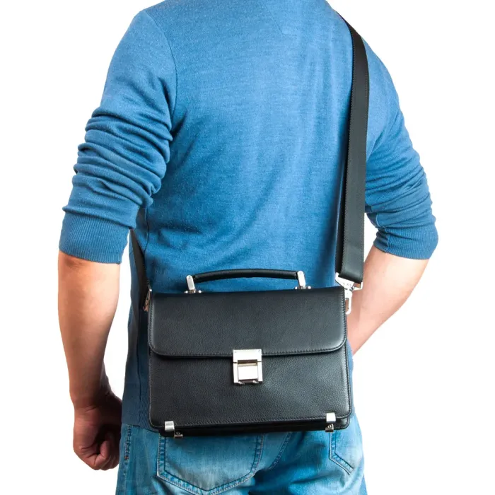 Сумка Мужская Барсетка кожа BRETTON 4006-8 black