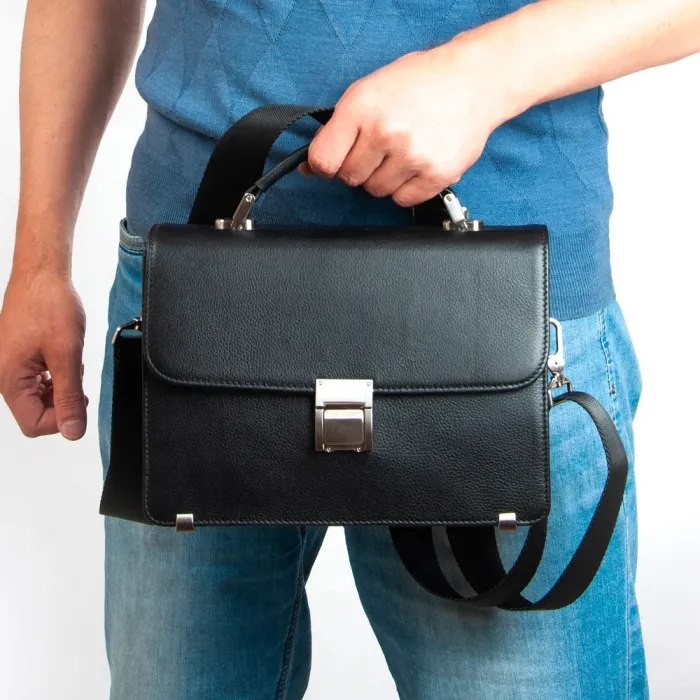 Сумка Мужская Барсетка кожа BRETTON 4006-8 black