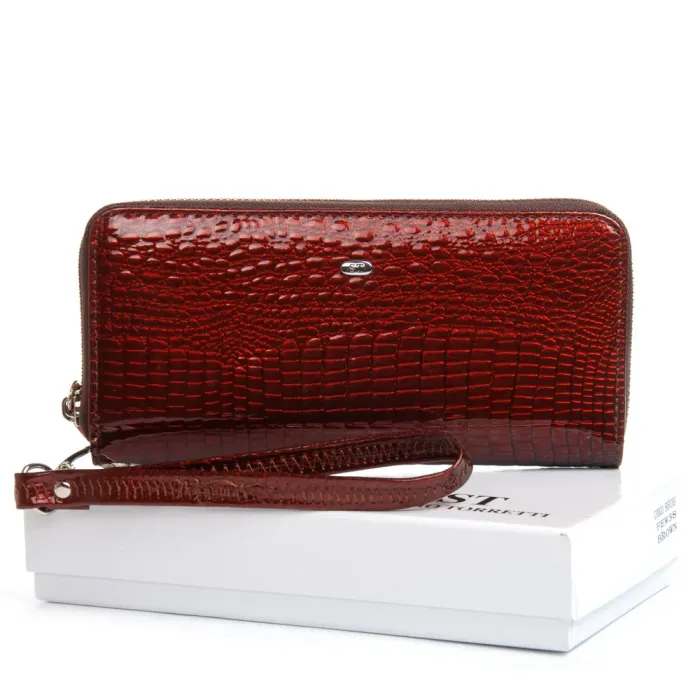 Кошелек LR Женский кожа-лак SERGIO TORRETTI FEW38 brown