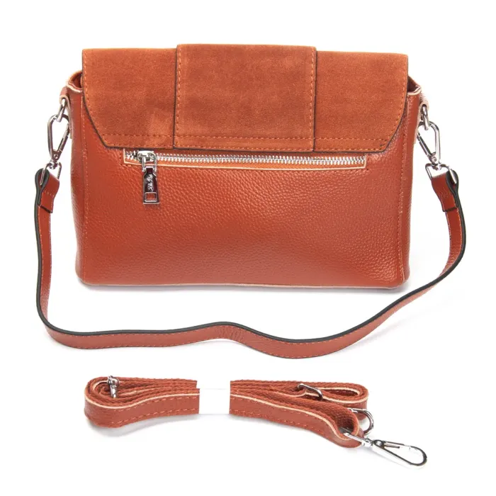 Сумка Женская Классическая замш ALEX RAI 1563 camel