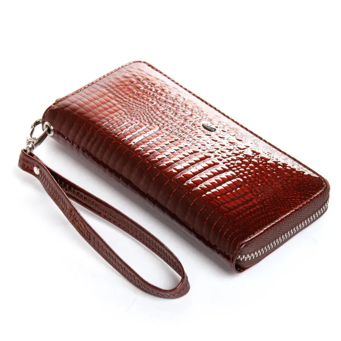 Кошелек LR Женский кожа-лак SERGIO TORRETTI FEW38 brown