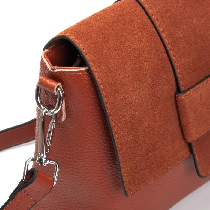 Сумка Женская Классическая замш ALEX RAI 1563 camel